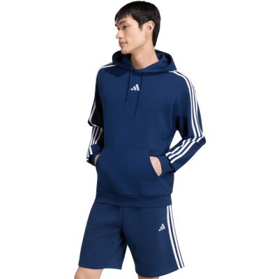 adidas Essentials Herren-Hoodie mit 3 Streifen aus French Terry, Marineblau, KY4203