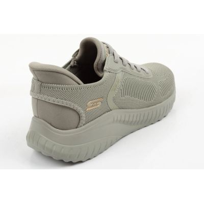 3. Skechers Bobs Squad Damen-Sneaker zum Hineinschlüpfen, olivgrün