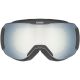 2. Uvex Downhill 2100 CV Skibrille für Wintersport, Schwarz, Unisex, weiße sphärische Scheibe
