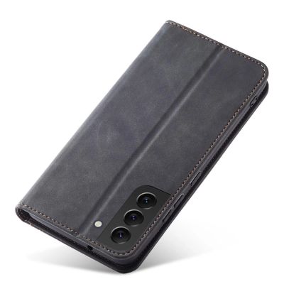 5. Magnet Fancy Case für Samsung Galaxy S23+ Flip Cover Wallet Stand schwarz