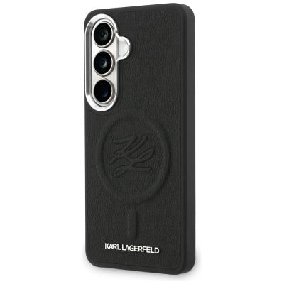 2. Karl Lagerfeld MagSafe Hülle mit geprägten Initialen für Samsung Galaxy S26 – Schwarz