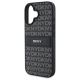 6. DKNY Texture Pattern Tonal Stripe Hülle für iPhone 16 – Schwarz