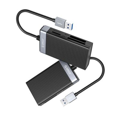 3. Orico CL4D-A3 USB-A 3.0 SD microSD CF MS 5 Gbit/s Speicherkartenleser – Schwarz und Silber
