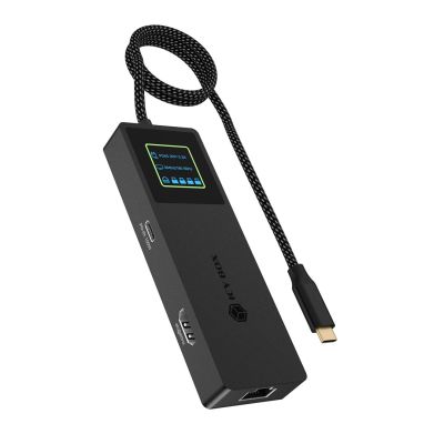 2. ICY BOX Spade Dock 4038 Kabelgebundene USB 3.2 Gen 2 (3.1 Gen 2) Typ-C-Dockingstation Schwarz