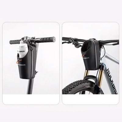 8. Rockbros P002 Lenkertasche, kompatibel mit Rollern und Falträdern, 1,5 l – Schwarz