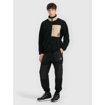 4. Herren-Sherpa-Fleece mit Stehkragen, Regular Fit 4F 4FRAW25TFLEM456-20S