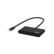 Port Designs 900147 USB-Typ-C Hubs und Konzentratoren 5000 Mbit/s Schwarz