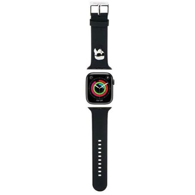 Karl Lagerfeld 3D Rubber Karl Head Strap für Apple Watch 38/40/41 mm – Schwarz