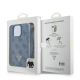 9. Guess Umhängetasche aus Leder mit Metall-Logo und Strass für iPhone 16 Pro Max – Blau
