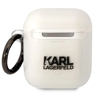 2. Karl Lagerfeld KLA2HNCHTCT Airpods 1/2 Abdeckung transparent Ikonik Choupette
