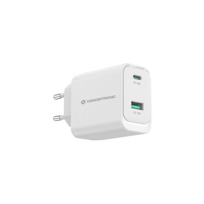 3. Conceptronic ALTHEA20W45 Universelles Ladegerät für Mobilgeräte, Weiß, AC-Schnellladung, Intern