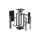 7. LANBERG Standschrank 19" 18U 600x600 Schwarz