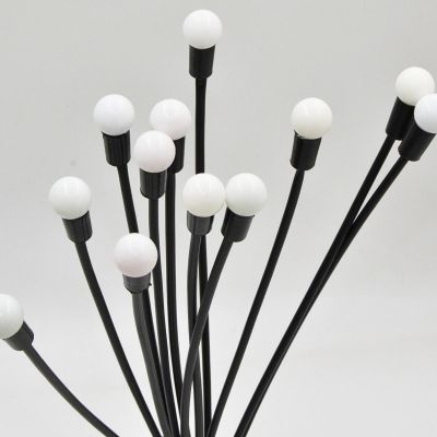 4. Solarlampe tanzt im Wind, bunte Kugeln, 12 LEDs, 72 cm