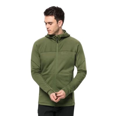 3. Jack Wolfskin Hirschberg Hooded FZ M Sweatshirt 1710881-4129
