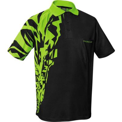 5. Harrows Rapide Poloshirt in Schwarz und Grün