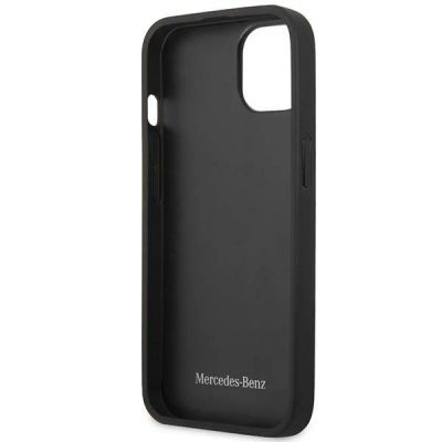 7. Mercedes Lederhülle mit Sternenmuster für iPhone 13 mini – Schwarz
