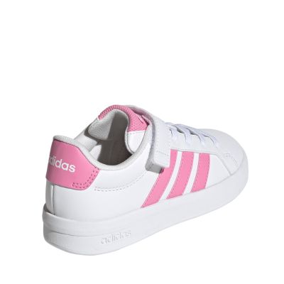 3. Adidas Grand Court 3.0 Kinderschuhe weiß und rosa JP9371