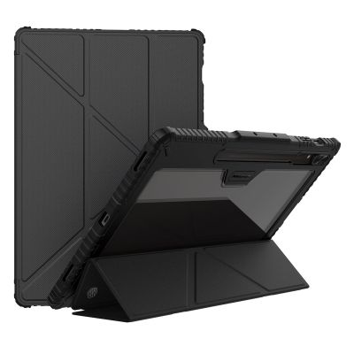 3. Nillkin Bumper Leather Case Pro Hülle für Samsung Galaxy Tab S9+ – Schwarz
