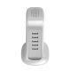 7. Dudao 5x USB-Ladegerät mit integriertem EU-Stromkabel weiß (A5EU)