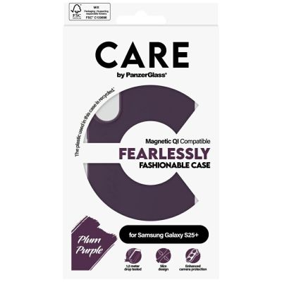 4. CARE by PanzerGlass Fashion QI Hülle für Samsung Galaxy S25+ - Lila