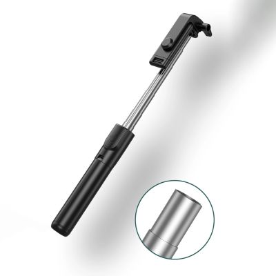18. Selfie-Stick WHS1Y Teleskopstativ 1 m mit Telefonhalter – Schwarz