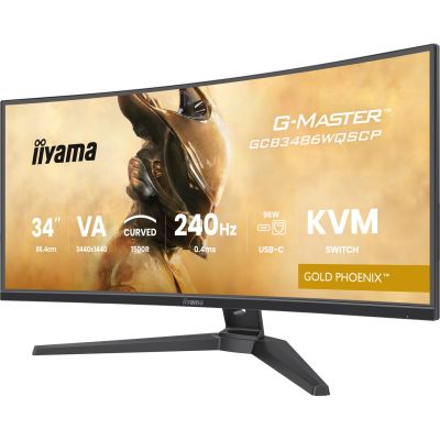 11. iiyama GCB3486WQSCP-B1 Monitor 34" VA 3440x1440 500cd/m2 0,4ms 2xHDMI 2xDP USB