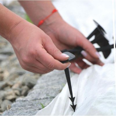 6. Stifte, Köpfe, Hefte für Agrotextil-Harpunen, Höhe 12,5 cm, 50 Stück