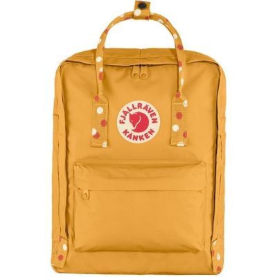Fjallraven Kanken City-Rucksack – Ocker/Konfetti-Muster