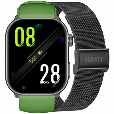 Herren-Smartwatch GRAVITY GT28-4 Armband + Armband Grün Schwarz