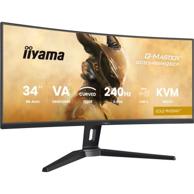 9. iiyama GCB3486WQSCP-B1 Monitor 34" VA 3440x1440 500cd/m2 0,4ms 2xHDMI 2xDP USB