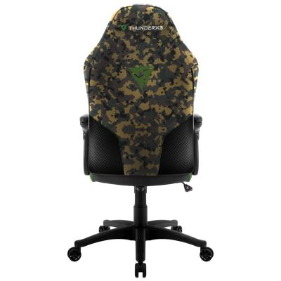 3. ThunderX3 BC1 Camo Universal-Gaming-Stuhl, Tarnmuster, Grün