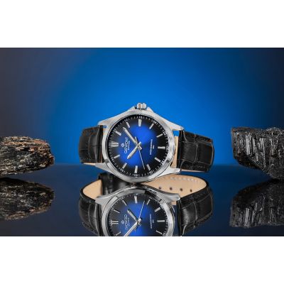 5. Giewont Elegance Saphir Herrenuhr Schwarz und Blau GW5160-A6
