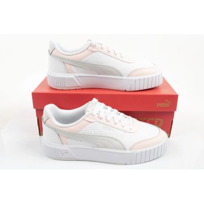 9. Puma Damen-Sportschuhe Carina Mia Sneaker aus Leder, weiß