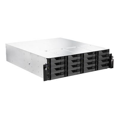 3. Asustor LOCKERSTOR 16R Pro Gen2 NAS Desktop AMD Ryzen™ 7 7745 16 GB DDR5 0 TB Schwarz, Stahl
