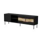 2. INSERTO 3D1W TV-Schrank 190x40x61,5 schwarz + LED