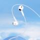4. QCY LH1 Kabelgebundener In-Ear-Kopfhörer mit Fernbedienung und Mikrofon, 1,15 m – Weiß