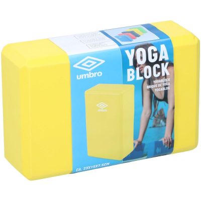 2. UMBRO GELBER BLOCK FÜR ÜBUNGEN, YOGA, PILATES UND FITNESS