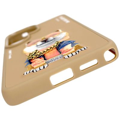 4. Nimmy Brillen-Hülle mit coolem Hundemotiv für Samsung Galaxy S26 Ultra – Beige