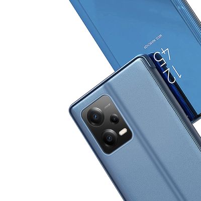 6. Clear View Hülle für Xiaomi Redmi Note 12 5G / Poco X5 5G Flip Cover Pink