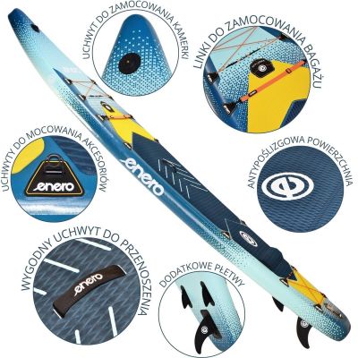 3. SET - ENERO AUFBLASBARES SUP-BOARD 384x81x15CM