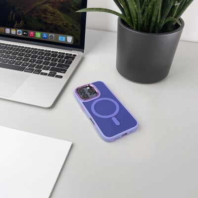 5. Wozinsky Fashion Case mit MagSafe für Samsung Galaxy S24 FE - Lila
