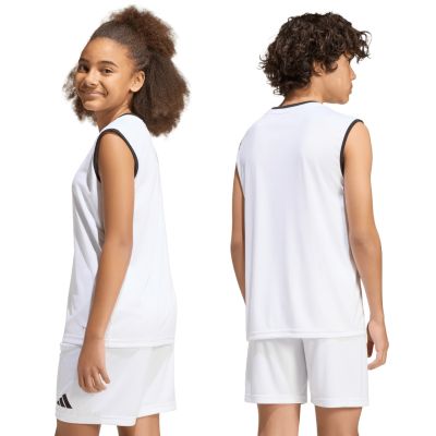 3. Kinder adidas Entrada 26 Sleeveless Jersey, weiß, KB3935