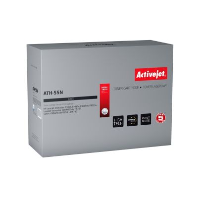 Activejet ATH-55N Toner (ersetzt HP 55A CE255A, Canon CRG-724; Supreme; 6000 Seiten; schwarz)
