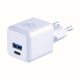 9. 3mk Hyper GaN Ladegerät 20W QC4+ PD PPS USB-C USB-A Wandladegerät - Weiß