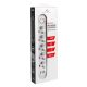 9. MACLEAN Steckdosenleiste mit 5 Steckdosen + 3 USB-Anschlüssen, 110–240 V Wechselstrom, 50/60 Hz, max. 2,1 A, 2500 W, 1,5 m, Weiß, MCE395W
