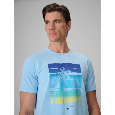 4. Herren-T-Shirt mit Aufdruck, regulär, Größe 4F 4FRSS26TTSHM4291-34S