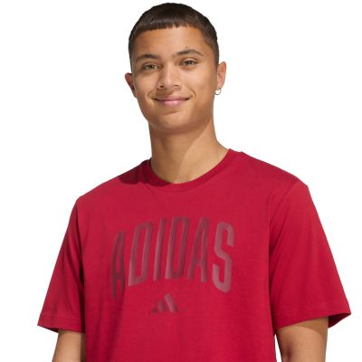 4. Adidas Collegiate Lineage Herren-T-Shirt Rot KH4593