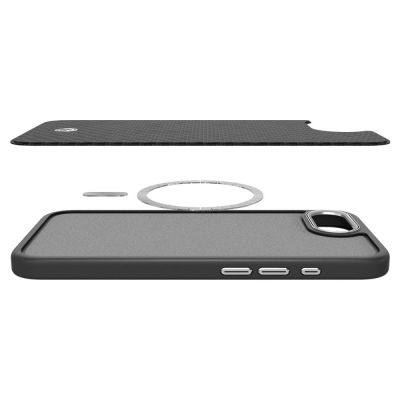 9. Spigen Enzo Aramid MagSafe Hülle für iPhone 16e / 17e - Schwarz