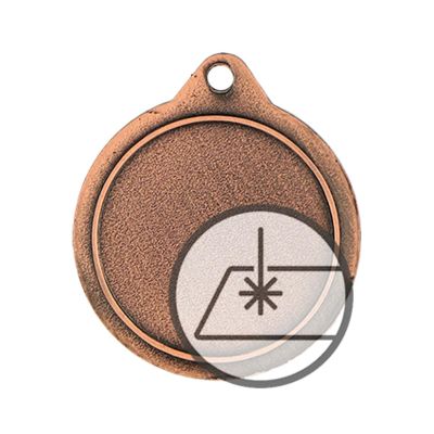Medaille mit Gravur auf Laminat