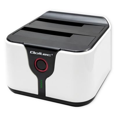 QOLTEC DOCKINGSTATION FÜR HDD-/SSD-LAUFWERKE 2.5" 3.5" | SATA III | USB 3.0 | SUPER SPEED 5GB/S | MIT OFFLINE-KLONFUNKTION